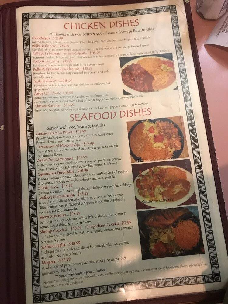 Anahua Mexican Restaurant - Tacoma, WA menu_pic