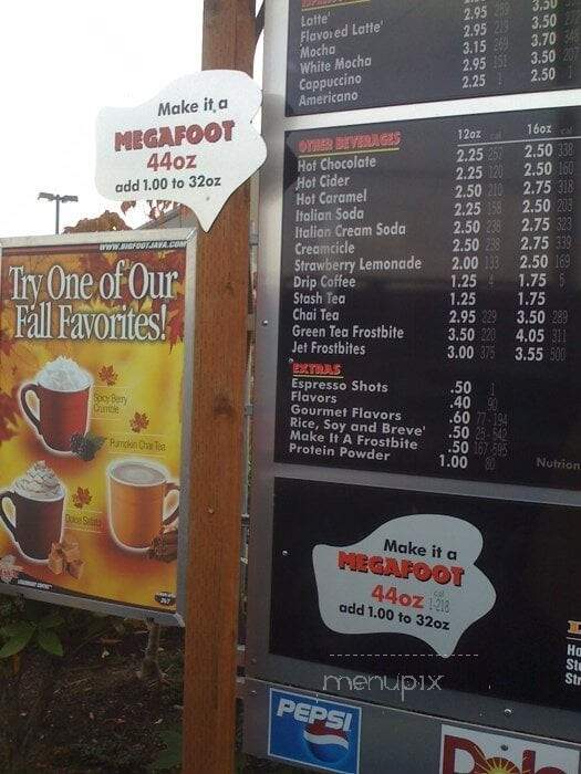 Big Foot Java - Auburn, WA menu_pic