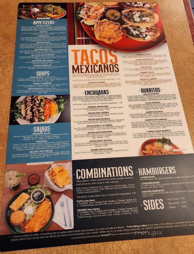Azteca Mexican - Seattle, WA menu_pic