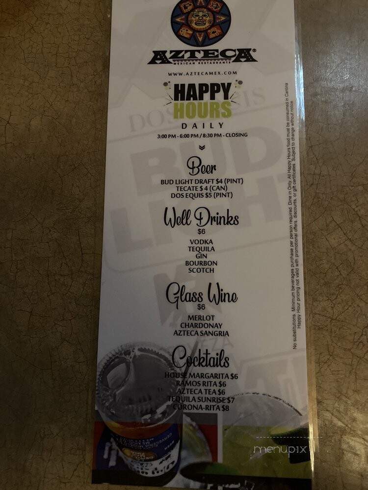Azteca Mexican - Kirkland, WA menu_pic