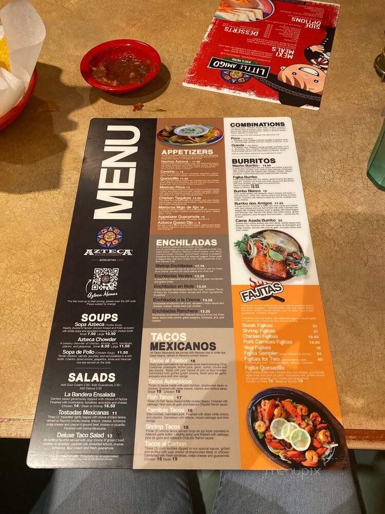 Azteca Mexican - Spokane, WA menu_pic
