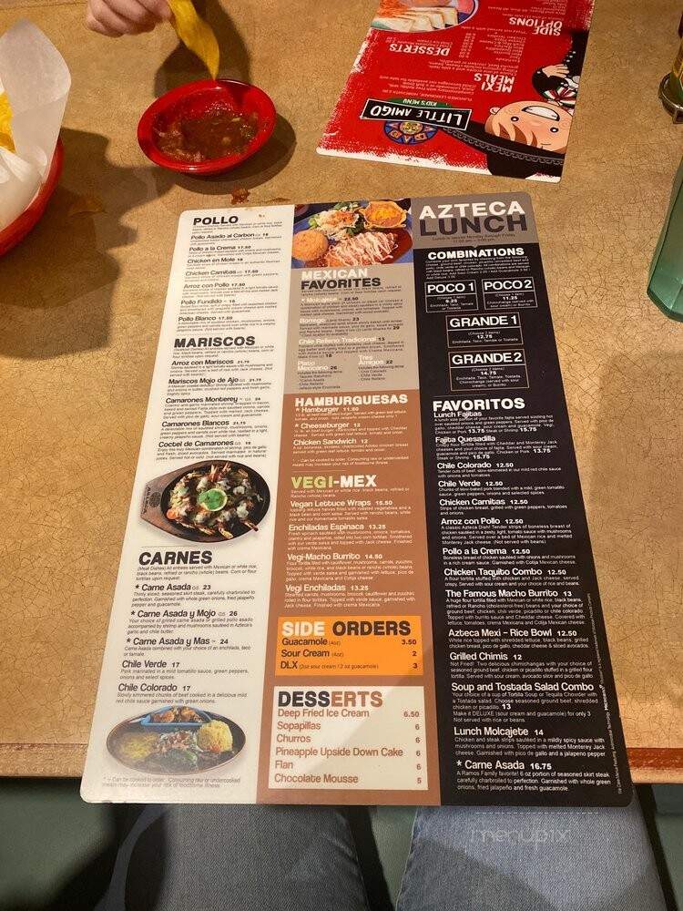 Azteca Mexican - Spokane, WA menu_pic