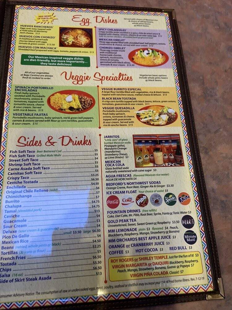 Baja Cantina - Sequim, WA menu_pic