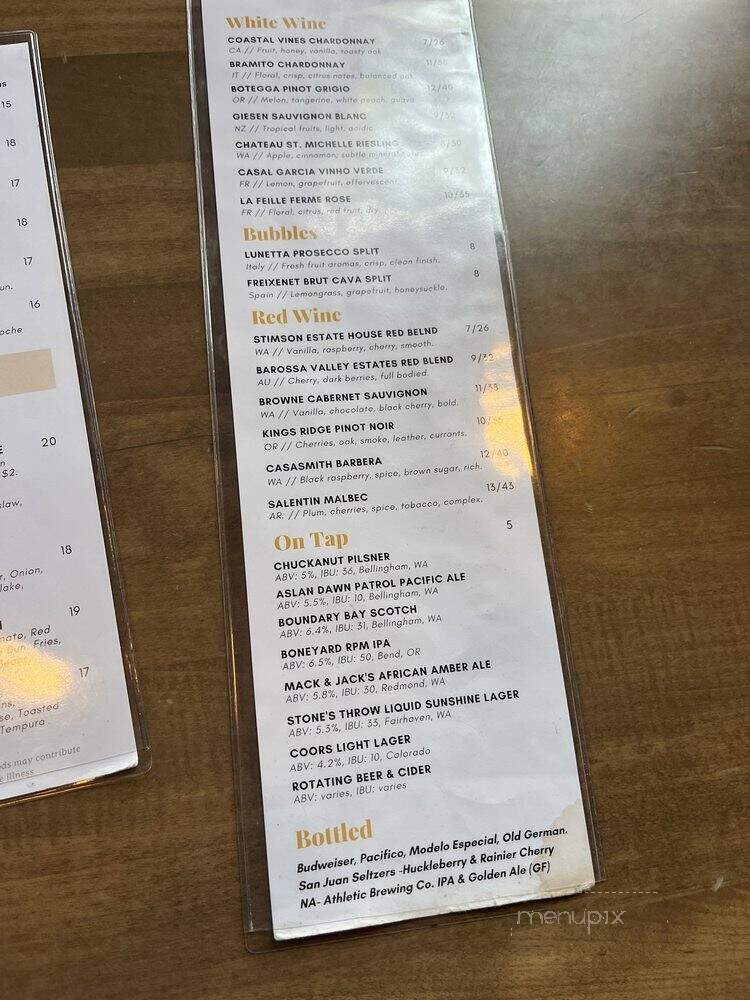 Black Cat - Bellingham, WA menu_pic