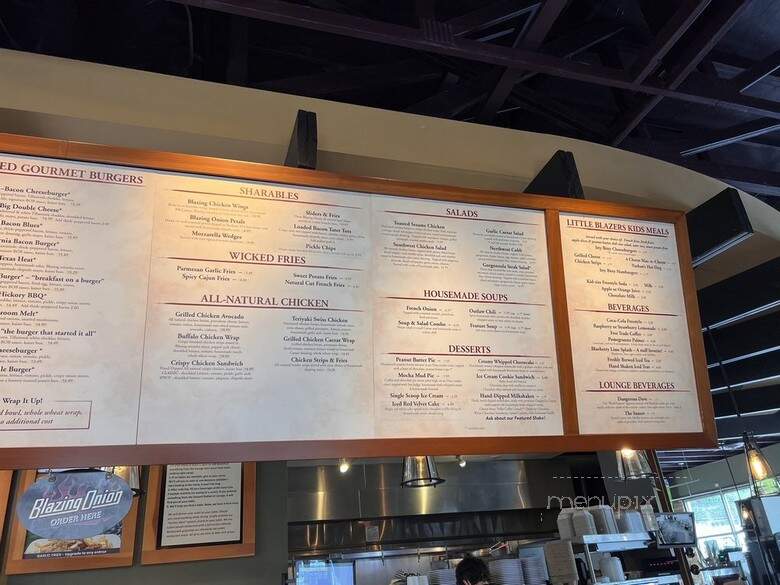 Blazing Onion Burger Co - Mill Creek, WA menu_pic