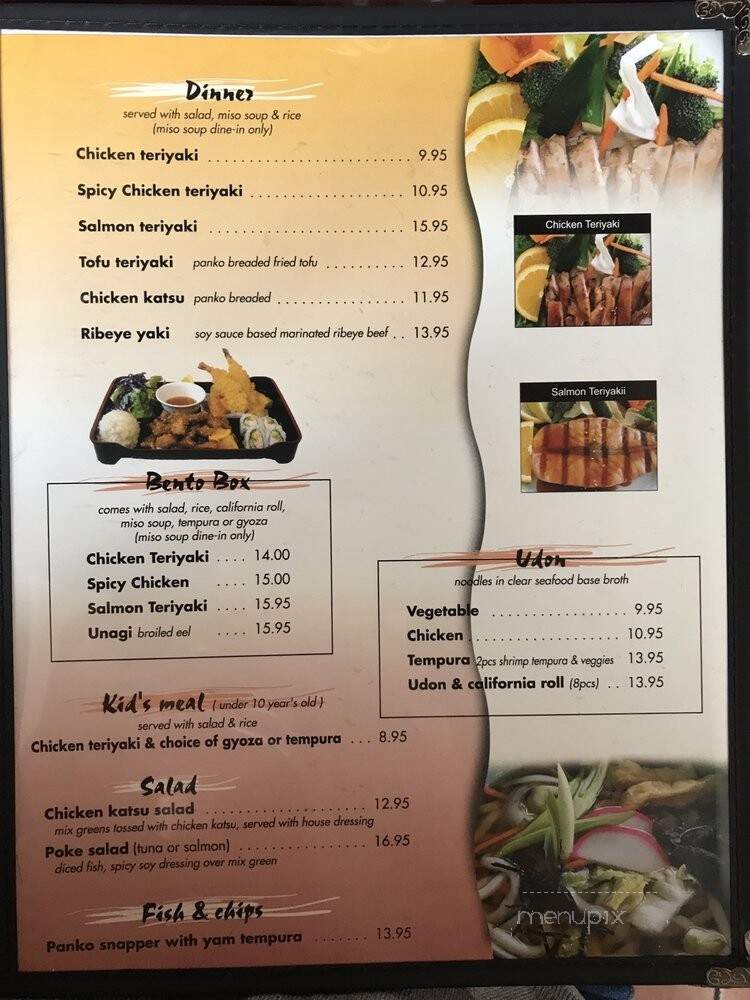 Blue Fin Sushi - Bellingham, WA menu_pic