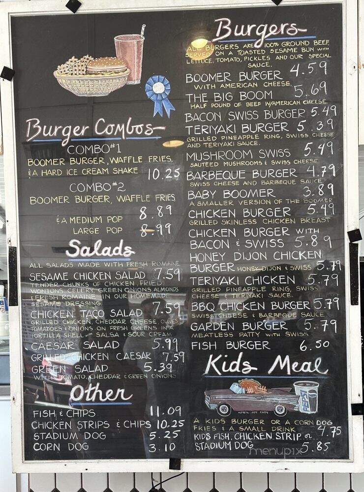 Boomer's Drive In - Bellingham, WA menu_pic