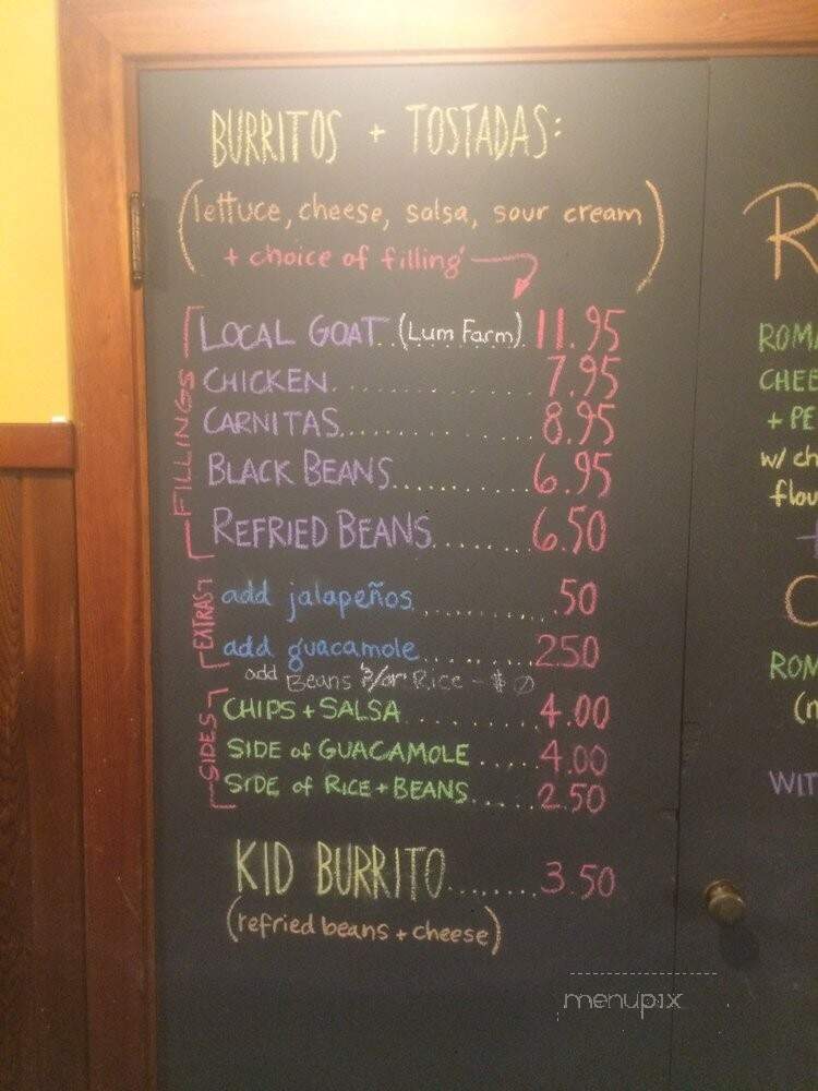 Chimayo - Eastsound, WA menu_pic