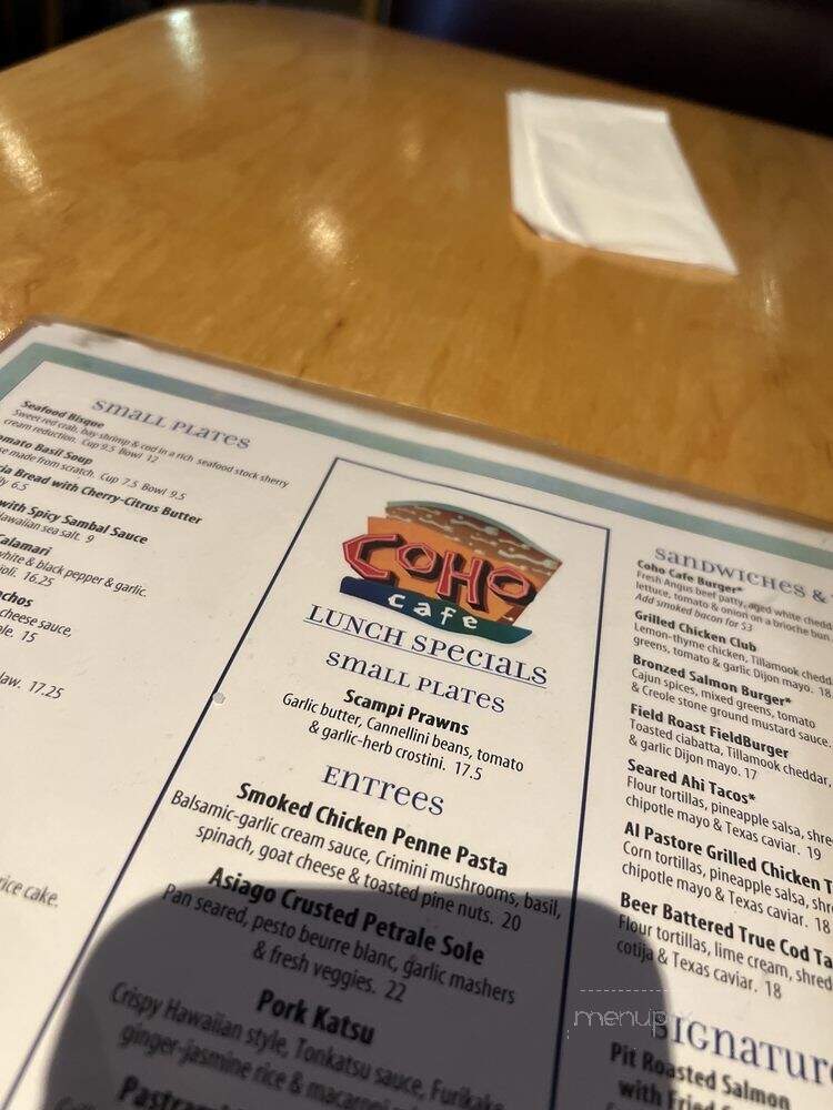 Co Ho Cafe - Issaquah, WA menu_pic