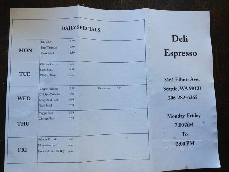Deli Espresso & Mini Mart - Seattle, WA