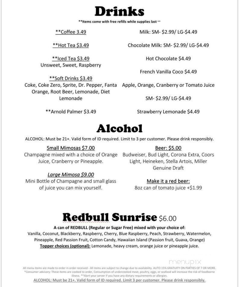 Dixie's Home Cookin - Sumner, WA menu_pic