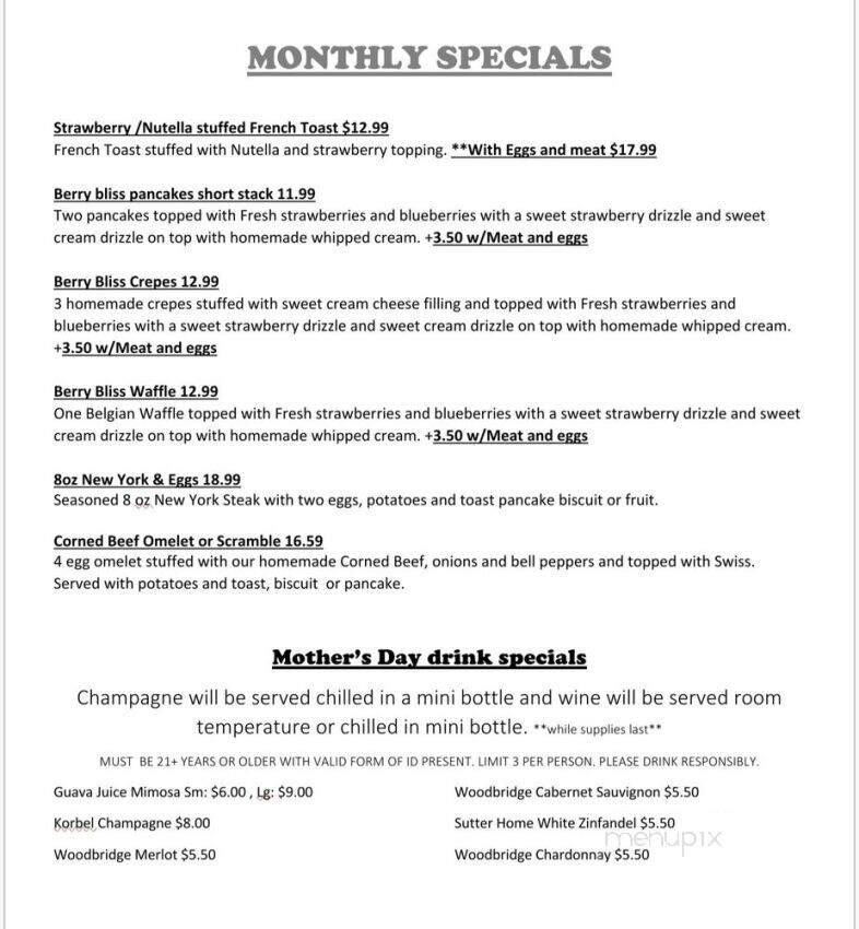 Dixie's Home Cookin - Sumner, WA menu_pic