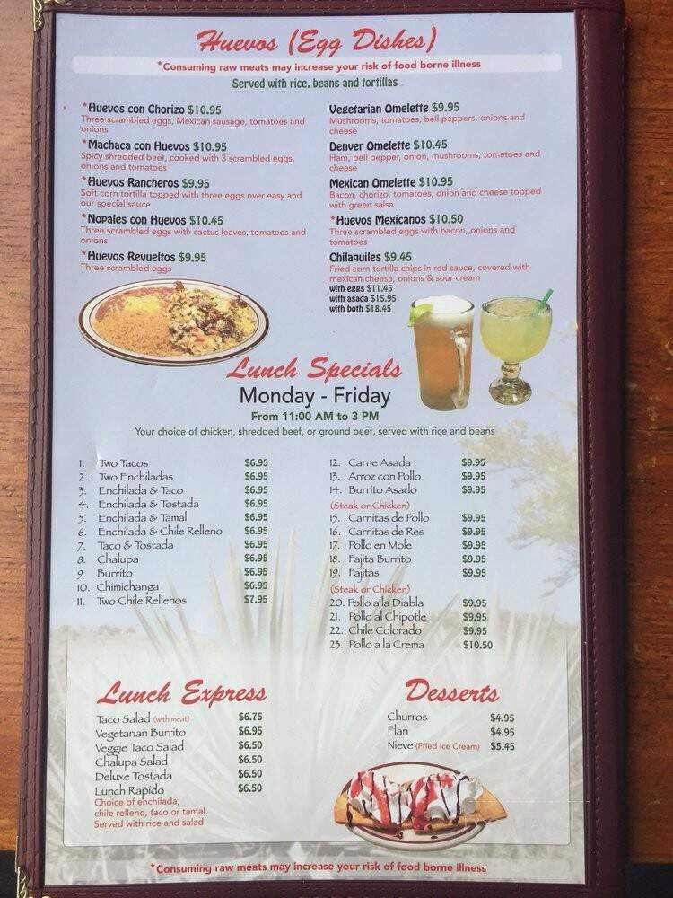 El Agave Family Mexican Restaurant - Seattle, WA menu_pic