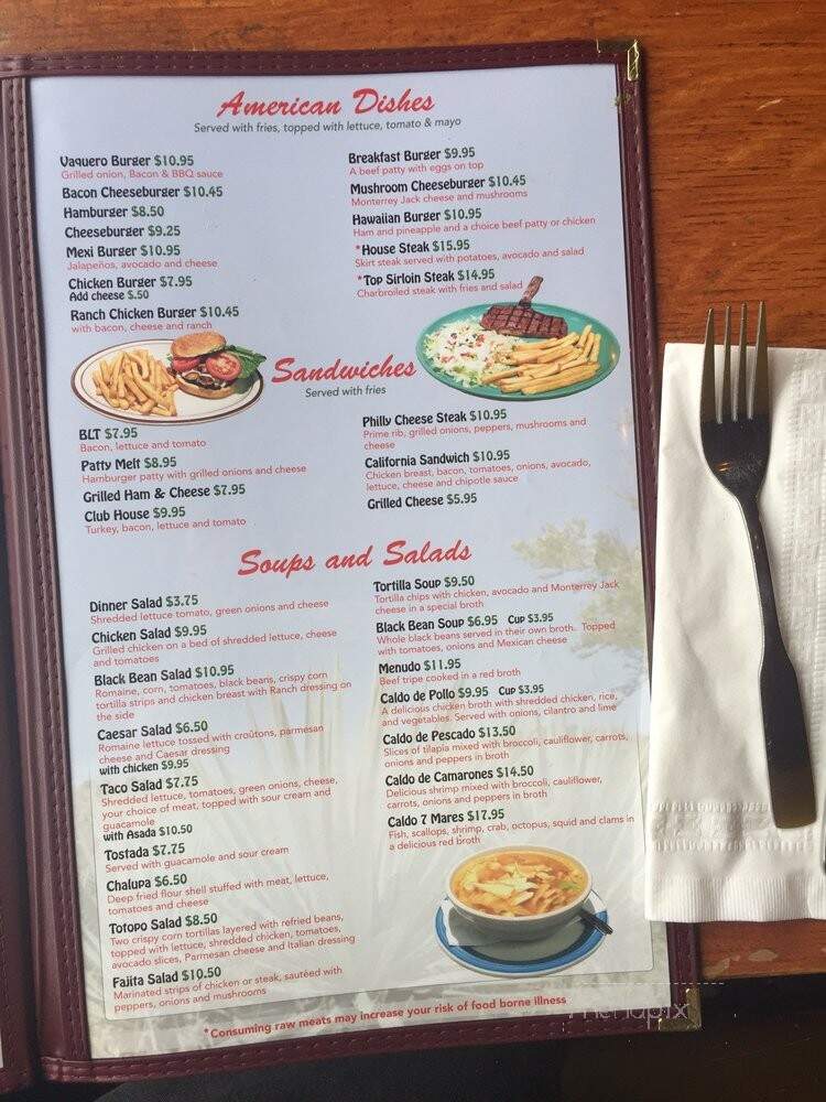 El Agave Family Mexican Restaurant - Seattle, WA menu_pic