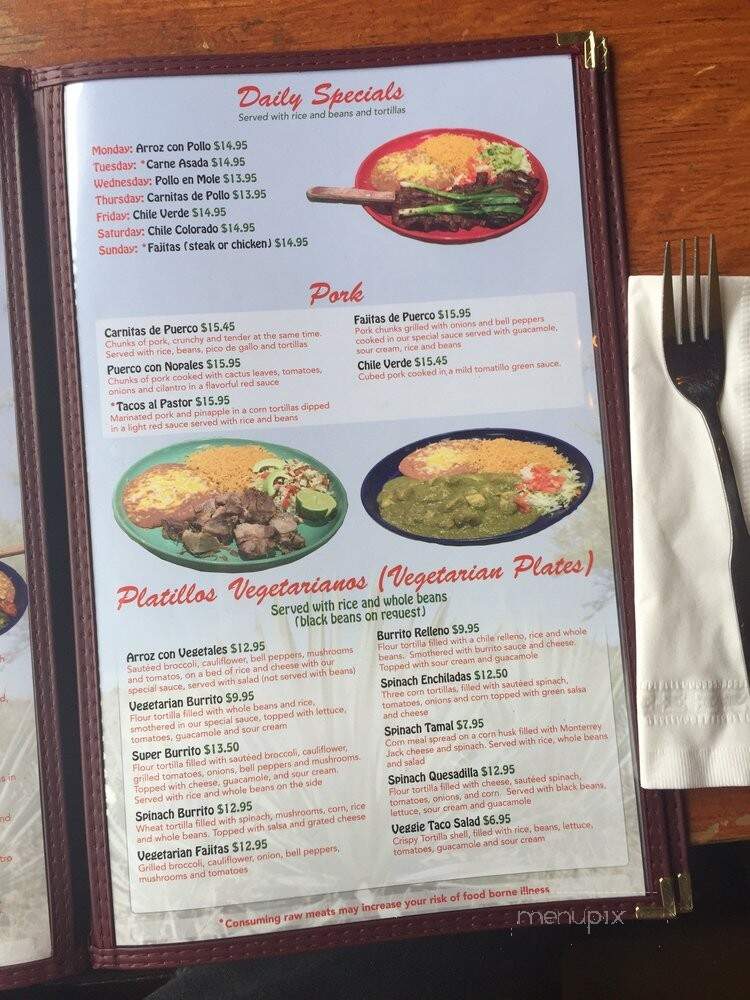 El Agave Family Mexican Restaurant - Seattle, WA menu_pic