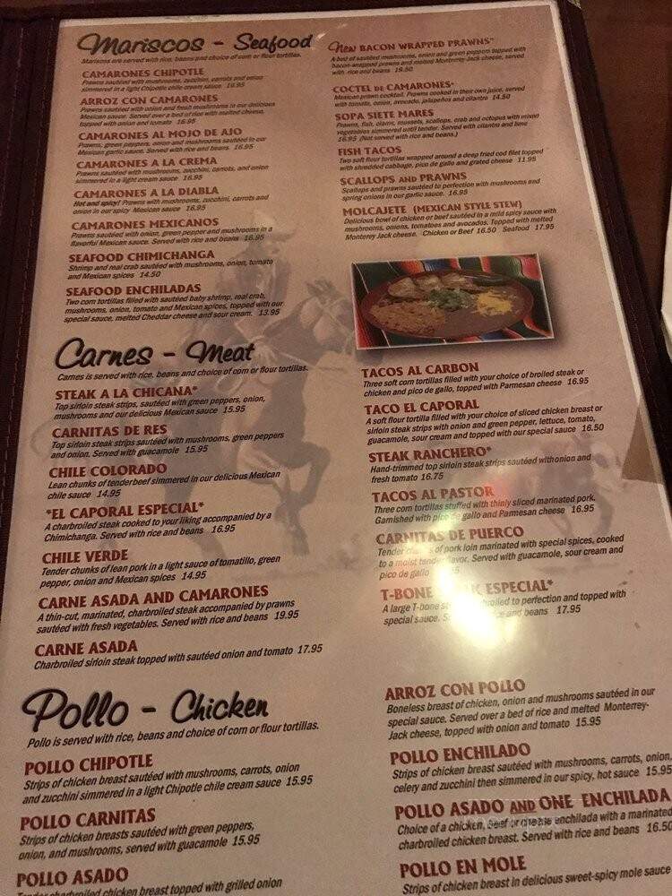 El Caporal - Maple Valley, WA menu_pic