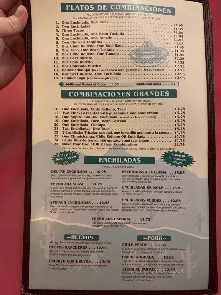 El Caporal - Selah, WA menu_pic
