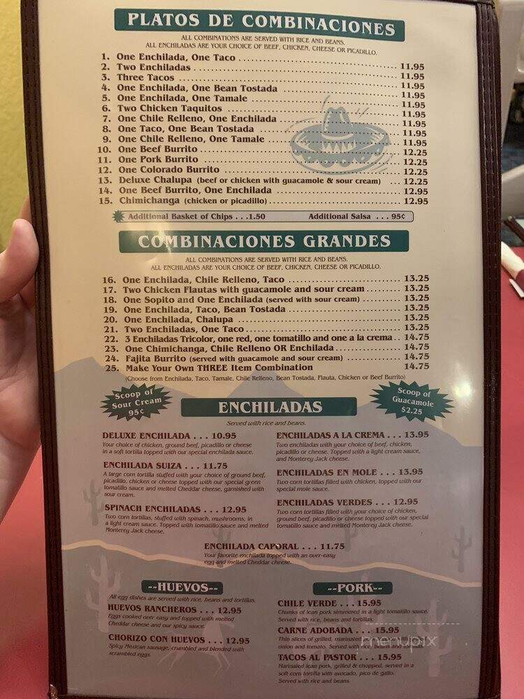 El Caporal - Selah, WA menu_pic