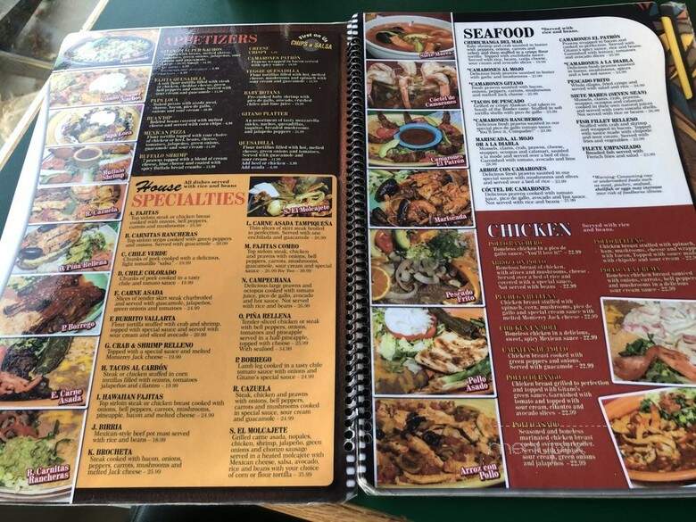 El Gitano Restaurant - Bellingham, WA menu_pic