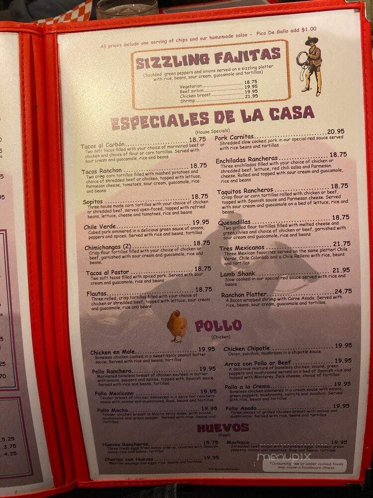 El Ranchon - Seattle, WA menu_pic