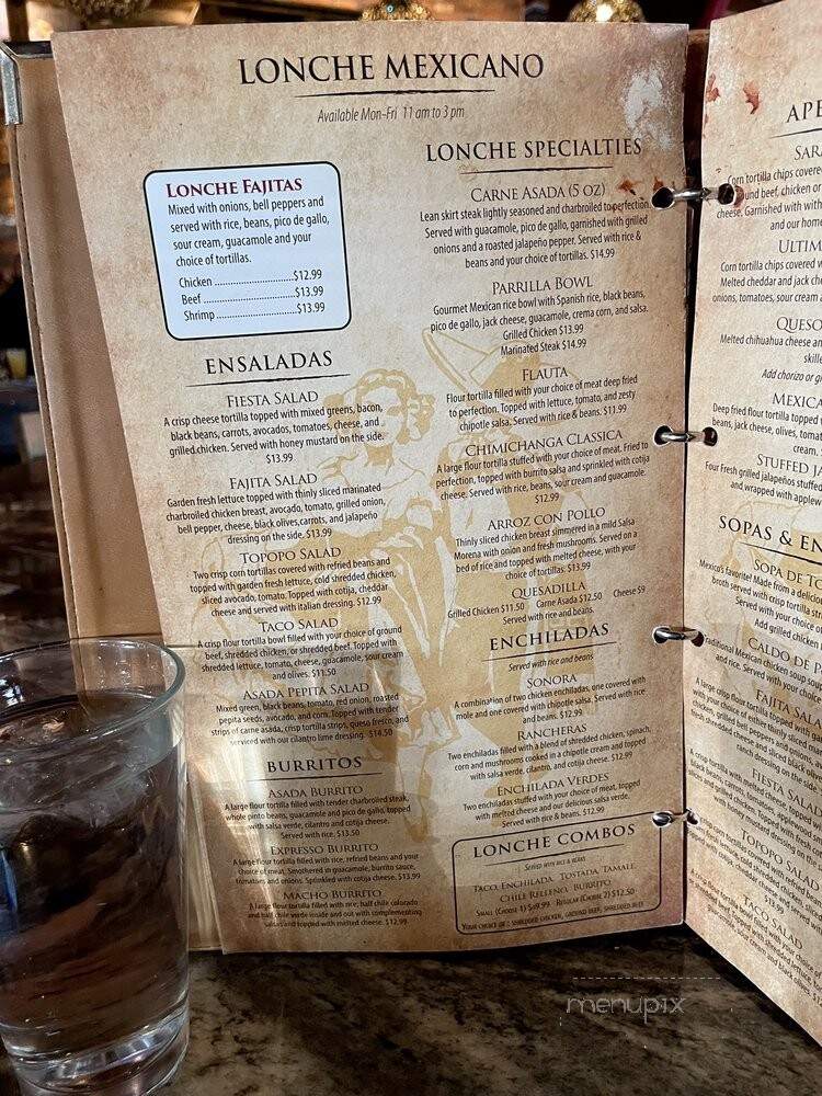 El Sarape - Olympia, WA menu_pic