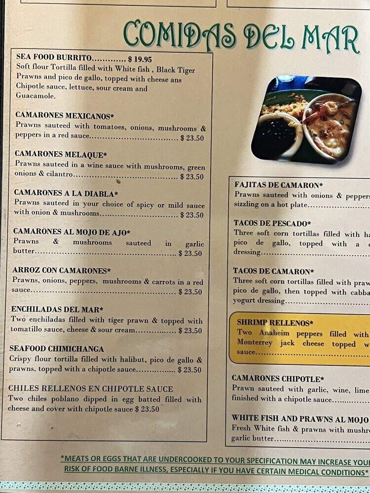 El Tapatio - Bellevue, WA menu_pic