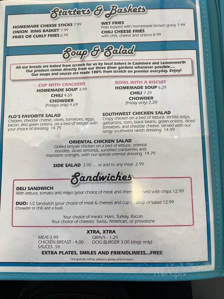 Fifty Niner Diner - Leavenworth, WA menu_pic