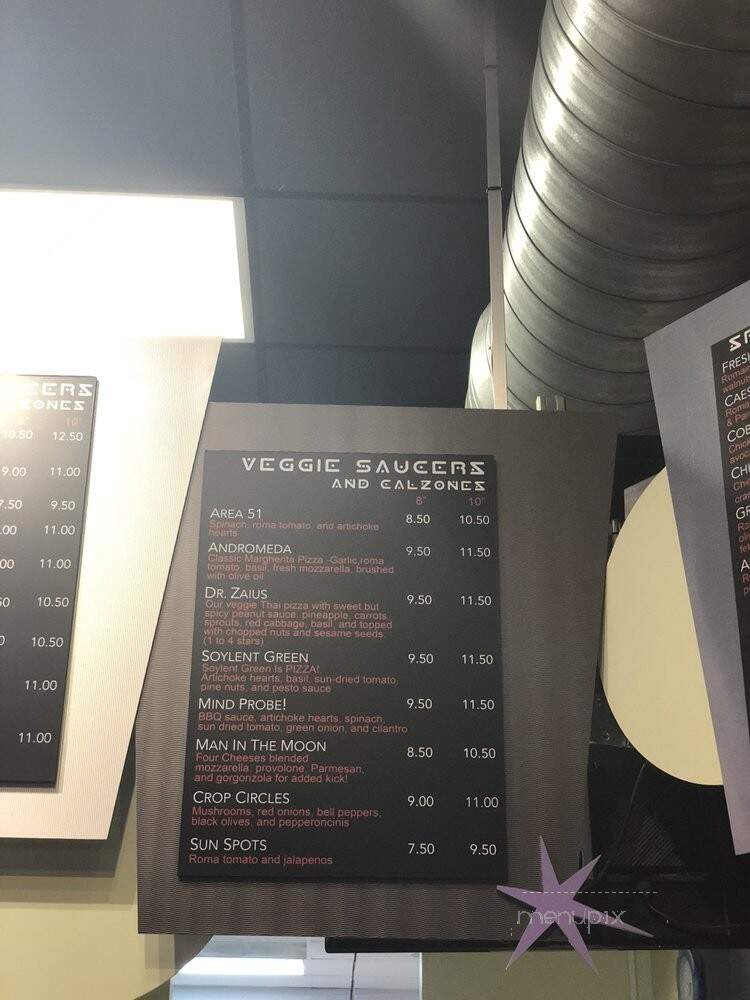 Flying Saucer Pizza - Redmond, WA menu_pic
