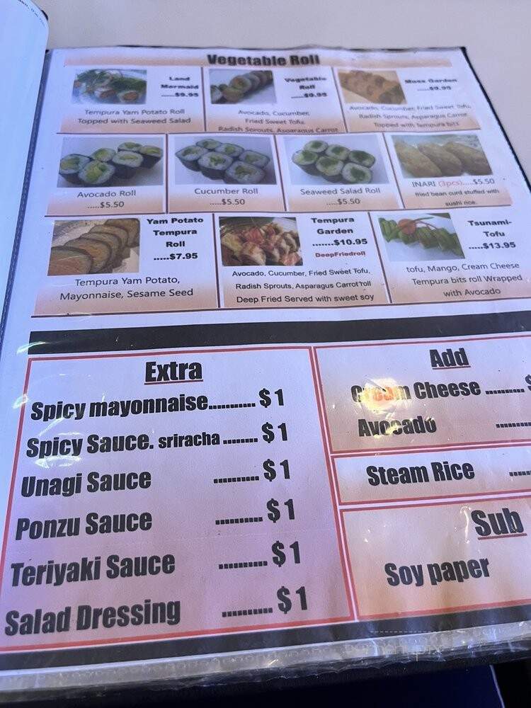 Gari Of Sushi - Tacoma, WA menu_pic