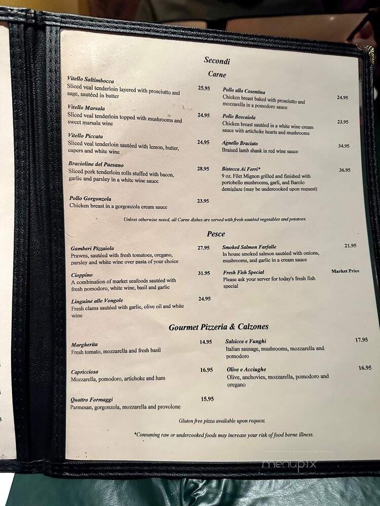 Gianfranco Ristorante Italiano - Snoqualmie, WA menu_pic