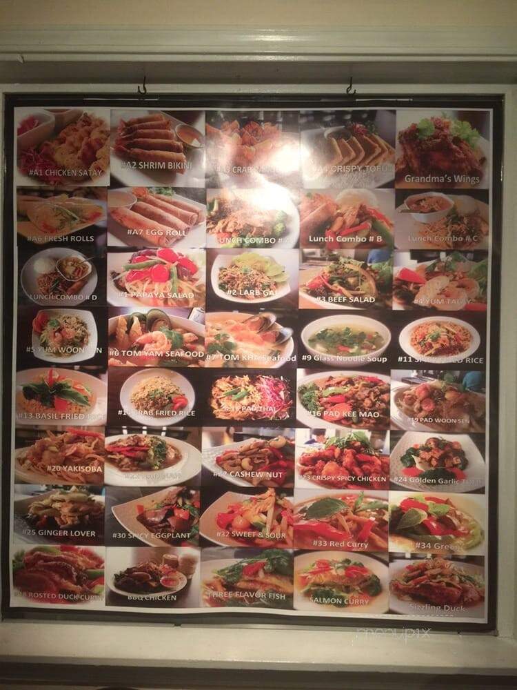 Grandma Thai Restaurant - Kent, WA menu_pic