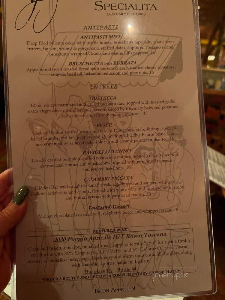 Grazie Ristorante Italiano - Bothell, WA menu_pic