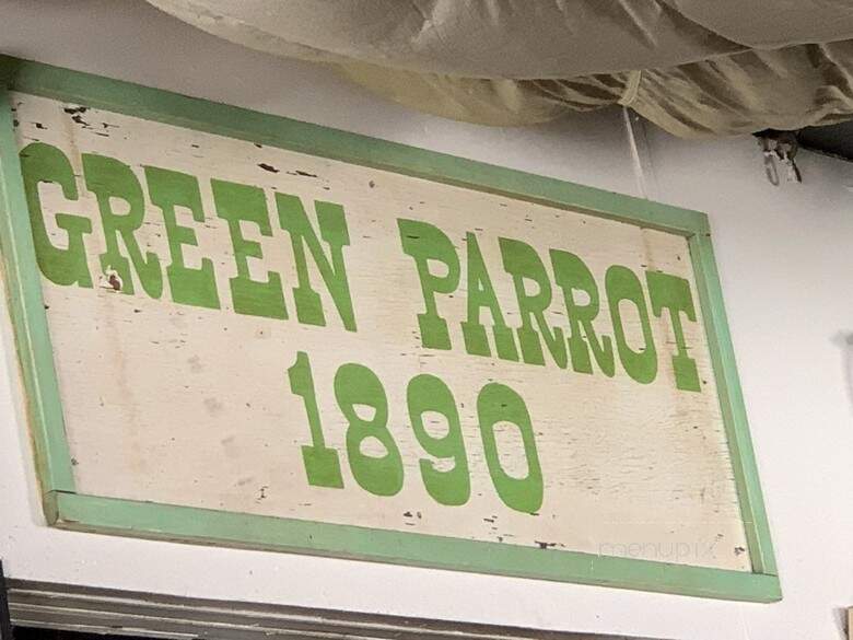 Green Parrot - Edwall, WA menu_pic