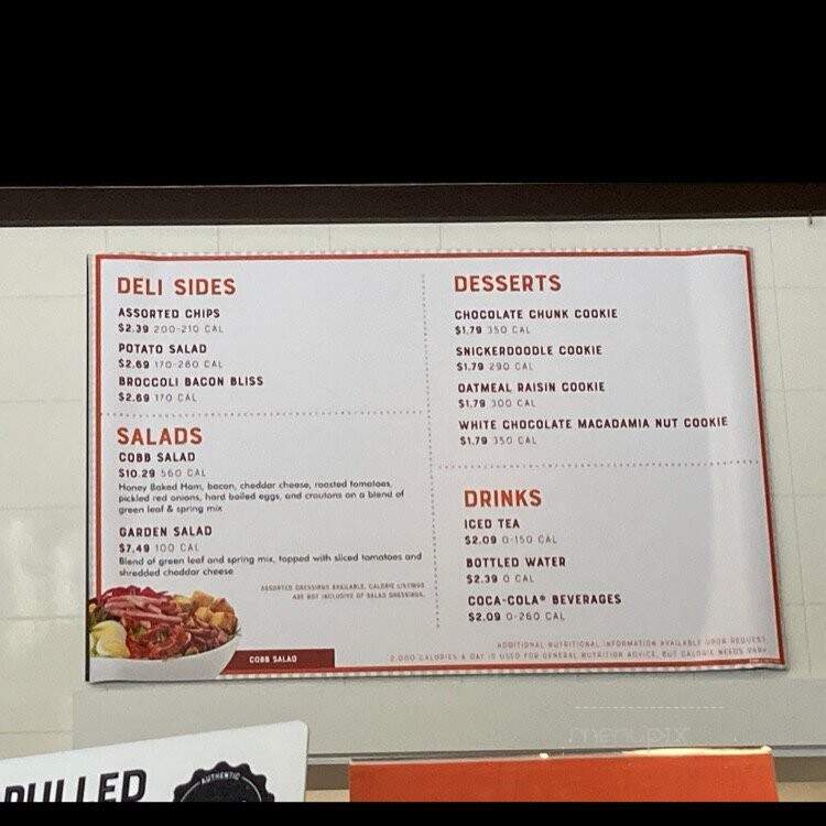 Honeybaked Ham Co - Bellevue, WA menu_pic