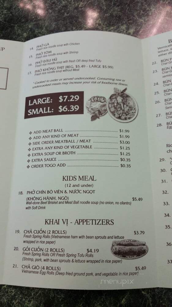 House Of Pho - Lakewood, WA menu_pic