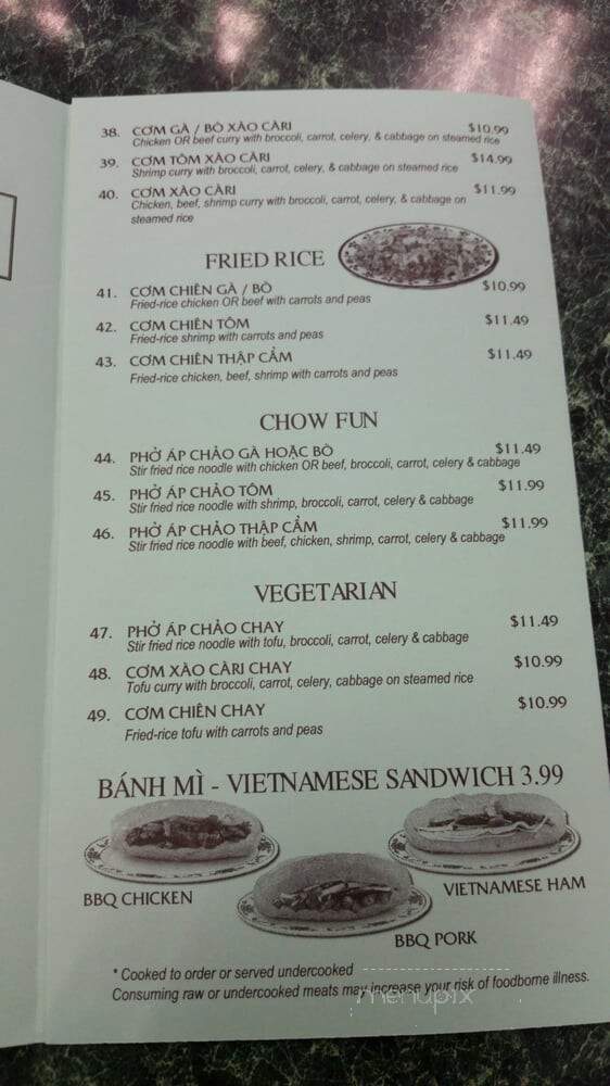 House Of Pho - Lakewood, WA menu_pic
