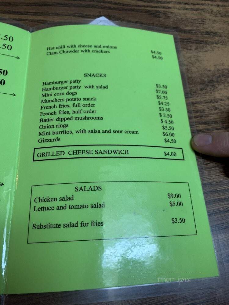 Igloo - Wenatchee, WA menu_pic