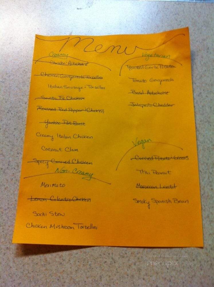Infinite Soups - Tacoma, WA menu_pic