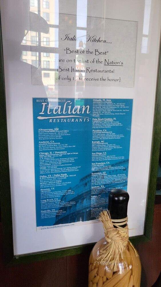 Italian Kitchen - Spokane, WA menu_pic