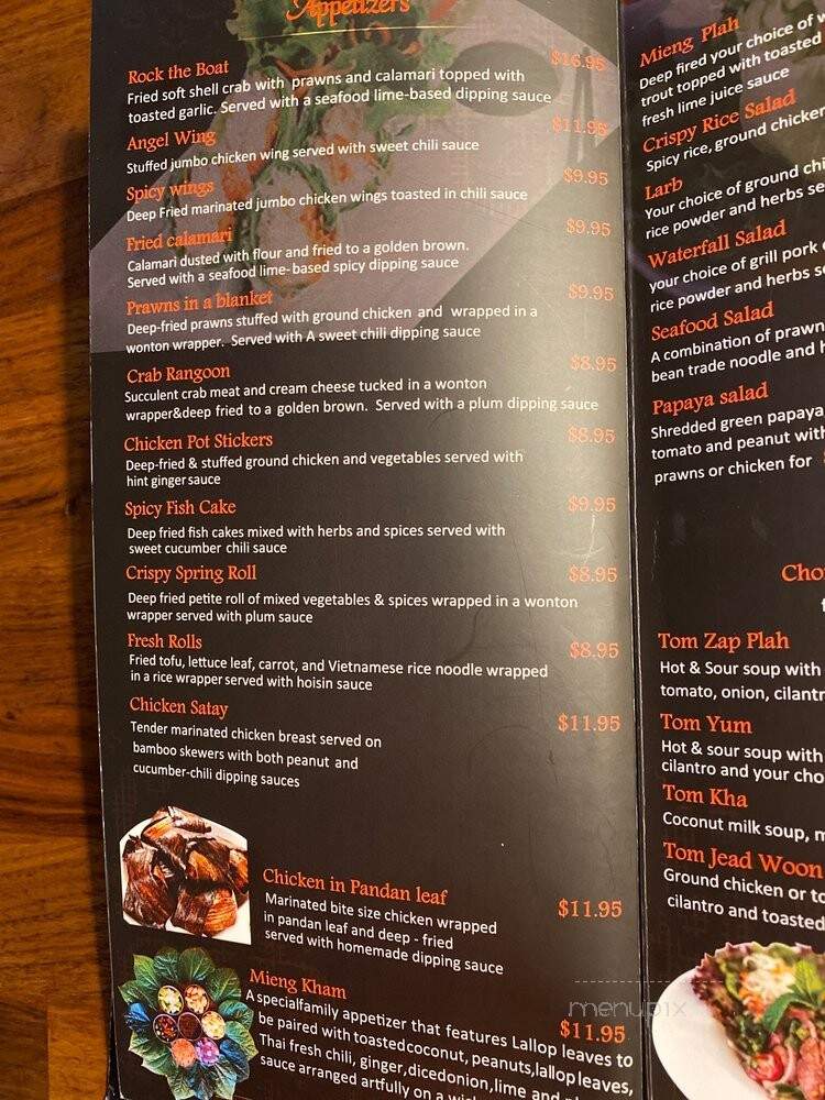Jai Thai Restaurant - Seattle, WA menu_pic