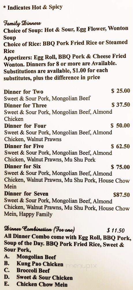 Kampo Cuisine - Auburn, WA menu_pic