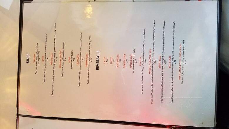 Kanishka Indian Restaurant - Redmond, WA menu_pic