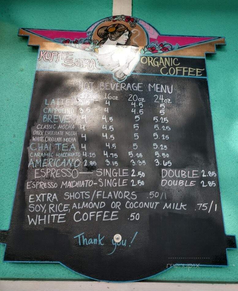 Koffee Sutra - Issaquah, WA menu_pic