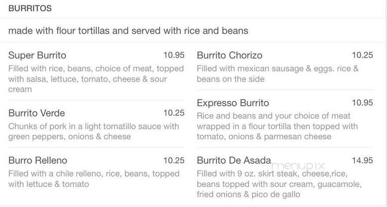 La Fuente - Renton, WA menu_pic