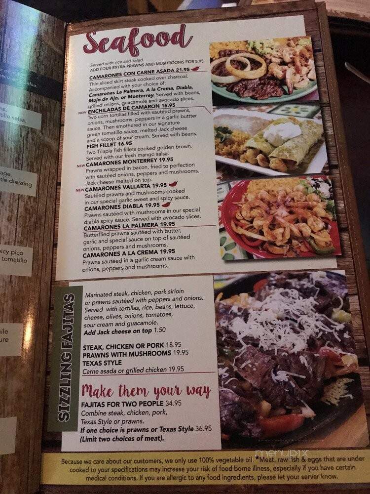 La Palmera 2 - Mill Creek, WA menu_pic