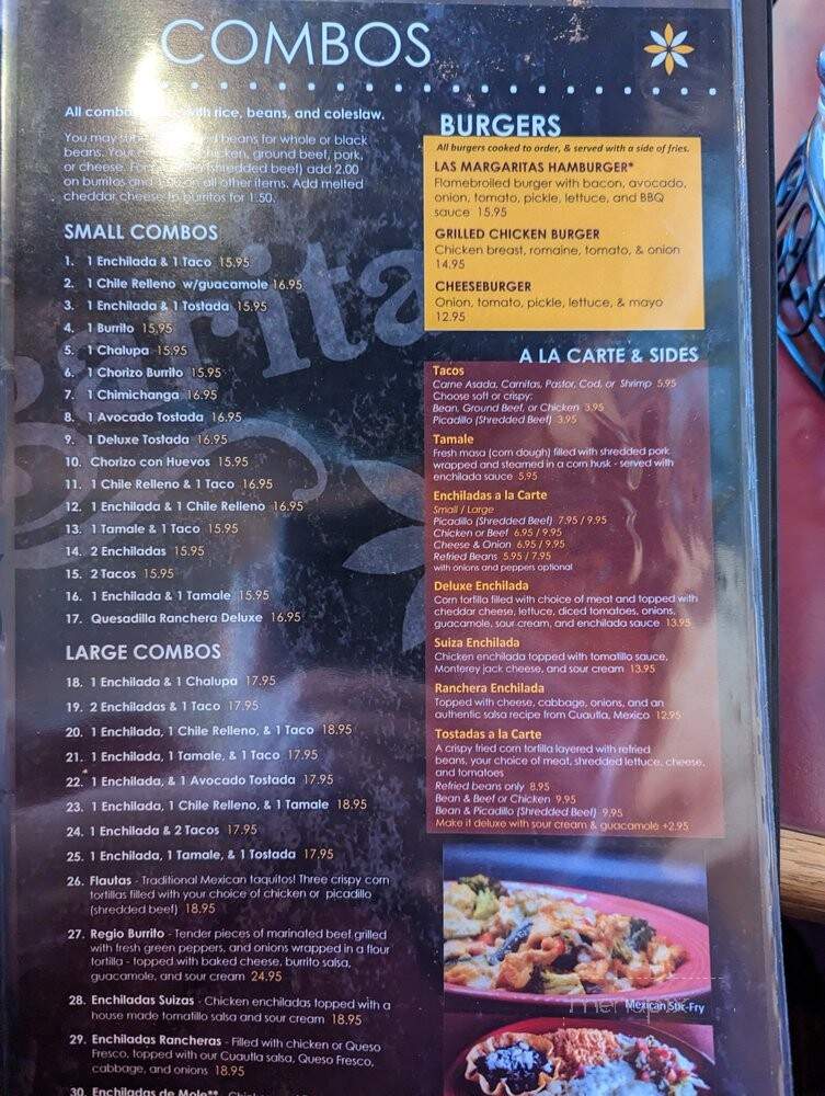 Las Margaritas - Seattle, WA menu_pic