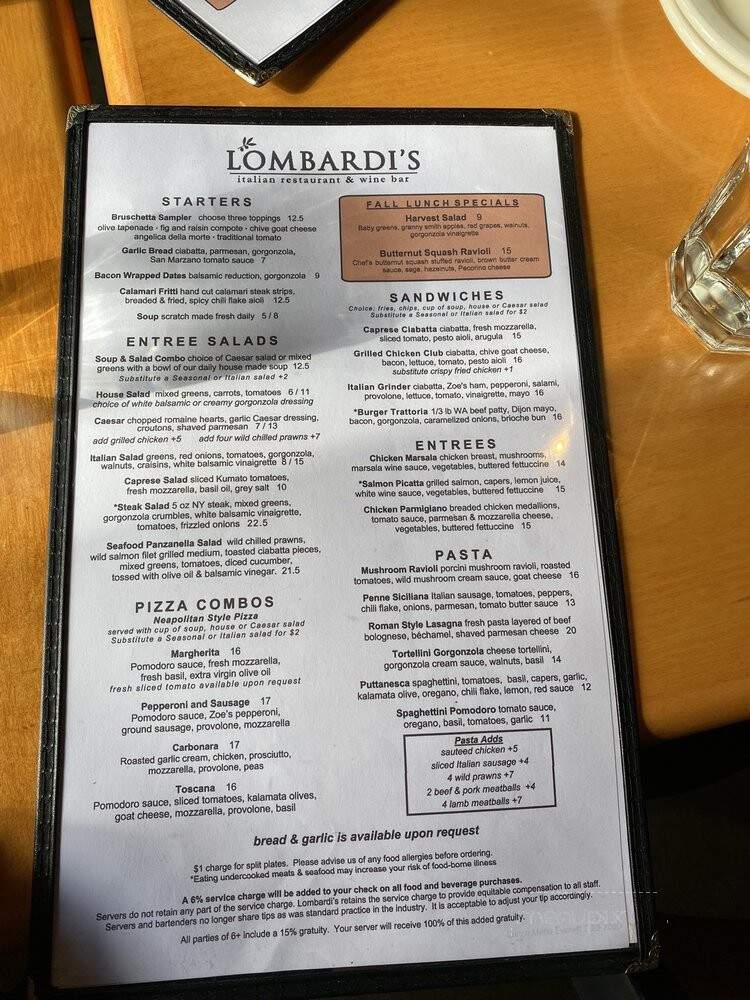 Lombardi's Cucina - Everett, WA