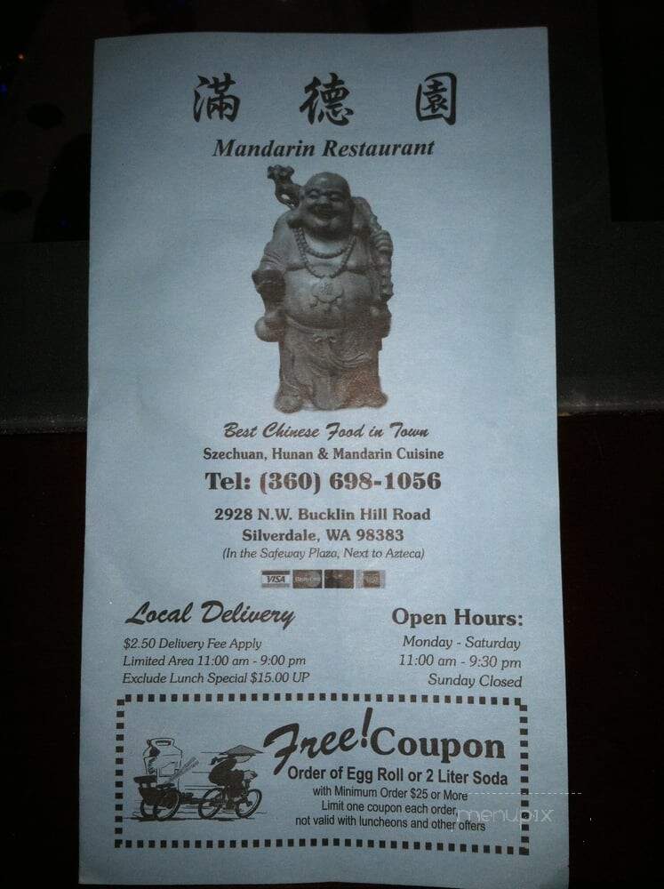 Mandarin Chinese Restaurant - Silverdale, WA