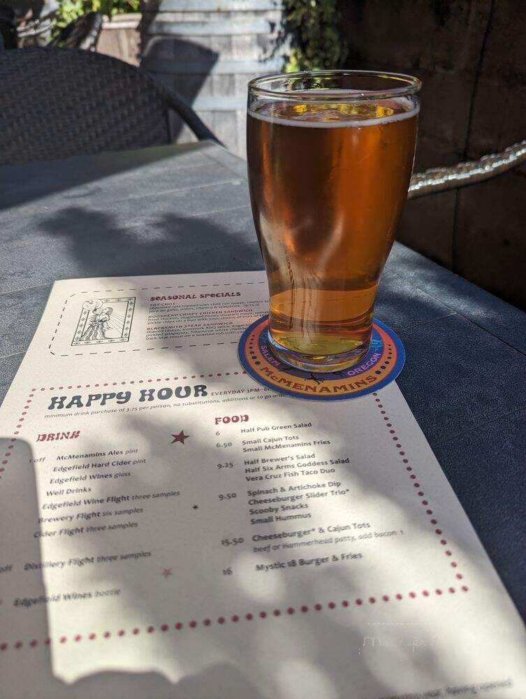 McMenamins Mill Creek - Mill Creek, WA menu_pic