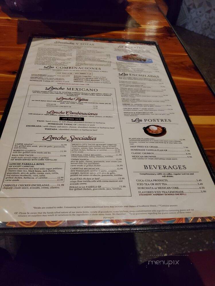 Moctezuma's Mexican Restaurant - Tacoma, WA menu_pic